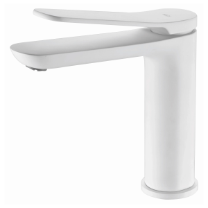 Monomando lavabo DINAMARCA blanco mate / BDR031-1/BL