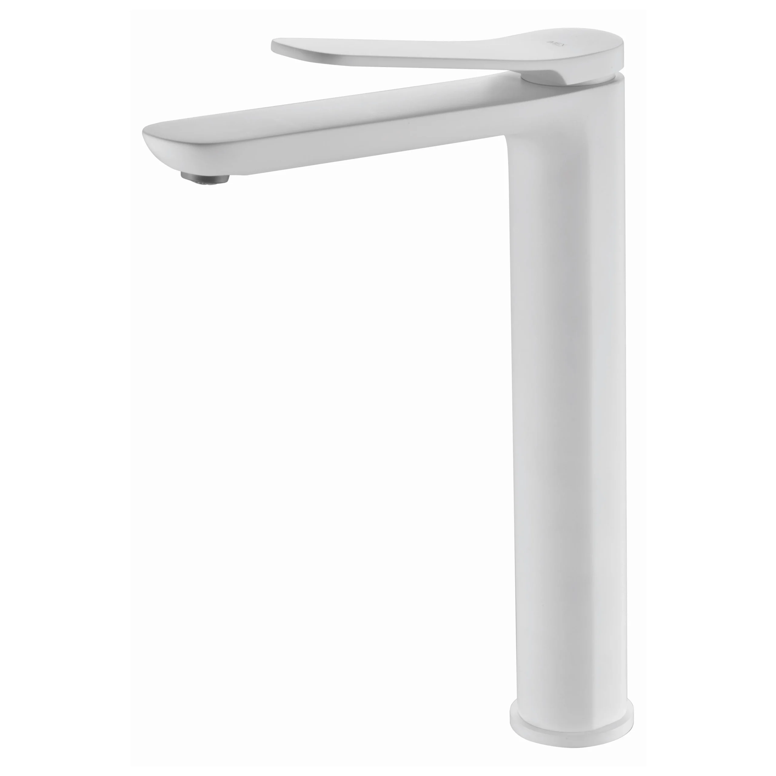 BDR031-3BL Monomando lavabo caño alto DINAMARCA blanco mate / BDR031-3/BL