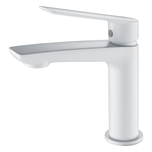 Monomando lavabo LUXOR blanco mate / BDX023/BL-1