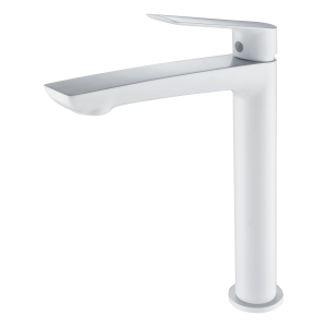 Monomando lavabo caño alto LUXOR blanco mate / BDX023/BL-3