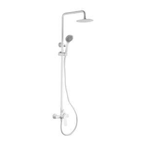 Conjunto ducha monomando LUXOR blanco mate / BDX023/BL