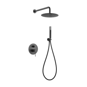 Monomando ducha empotrado Line black gun metal / GPD038/BGM