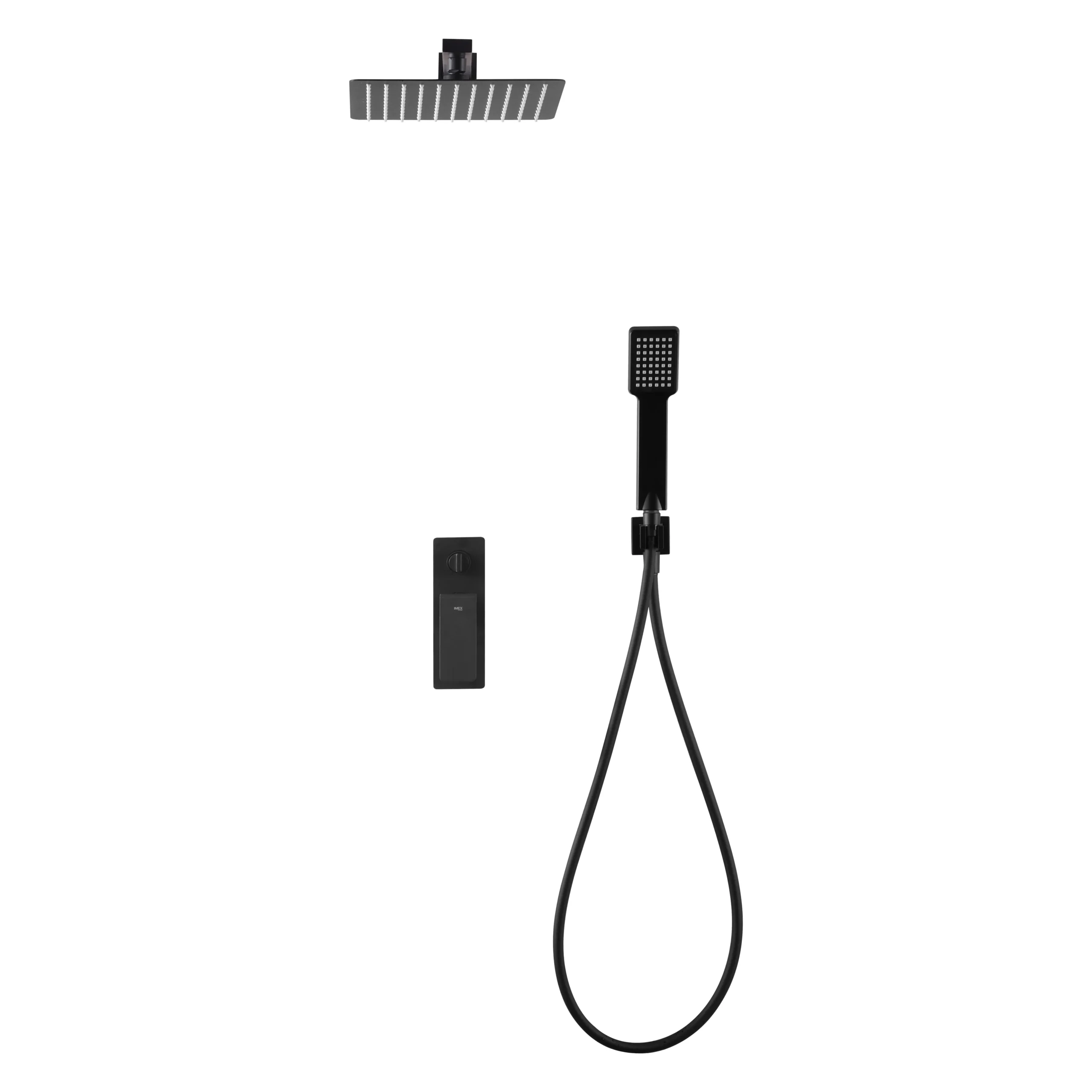 GPF016-NG Ducha empotrada FIYI negro mate / GPF016/NG Roc. 20×20