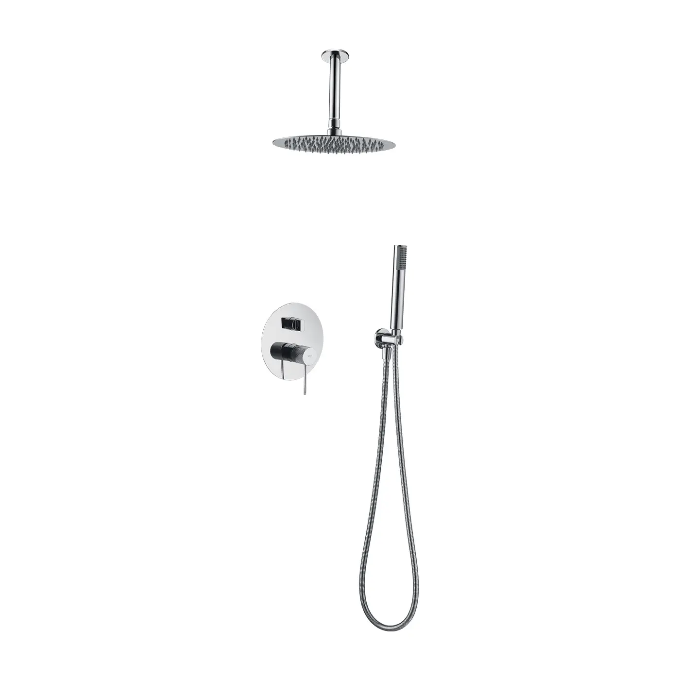GPQ038 Monomando ducha empotrado techo LINE / TOP cromo / GPQ038