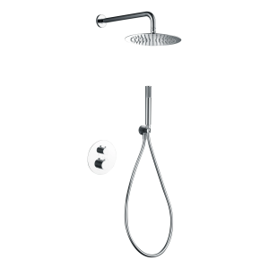 Conjunto de ducha empotrado termostático GENOVA cromo / GTG053