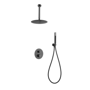 Termostato ducha empotrado techo TOP black gun metal / GTQ038/BGM
