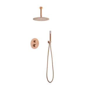 Termostato ducha empotrado techo TOP oro rosa cepillado / GTQ038/ORC