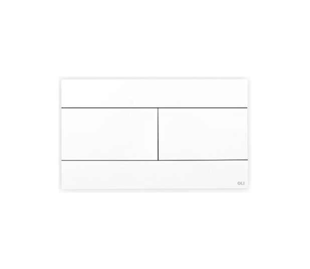 Slim blanco mate Pulsador Oli Slim mecánico blanco mate - Imagen 1