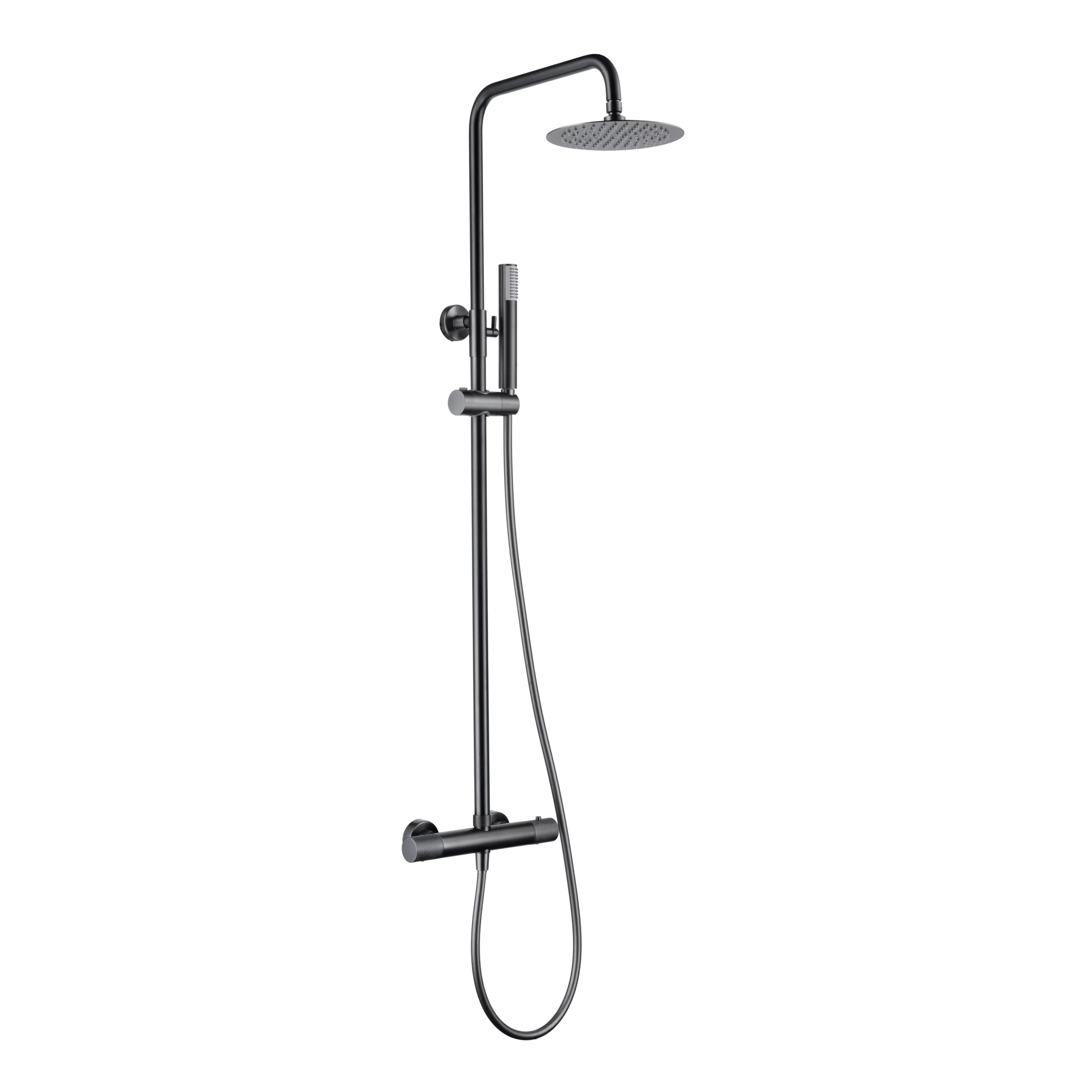 ab7d766f-062b-4049-969a-f04242545960 Conjunto ducha termostato Line black gun metal / BTD038/BGM
