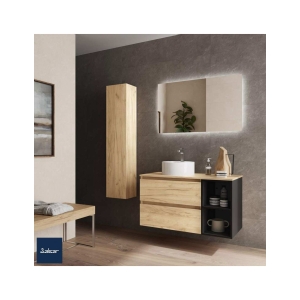 SALGAR BEQUIA Mueble de baño suspendido 100+ Lavabo Lisboa.