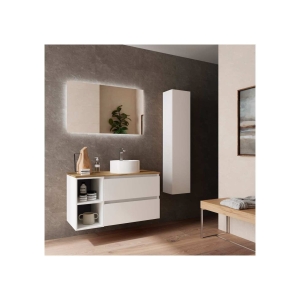 SALGAR BEQUIA Mueble de baño suspendido 90+ Lavabo Lisboa