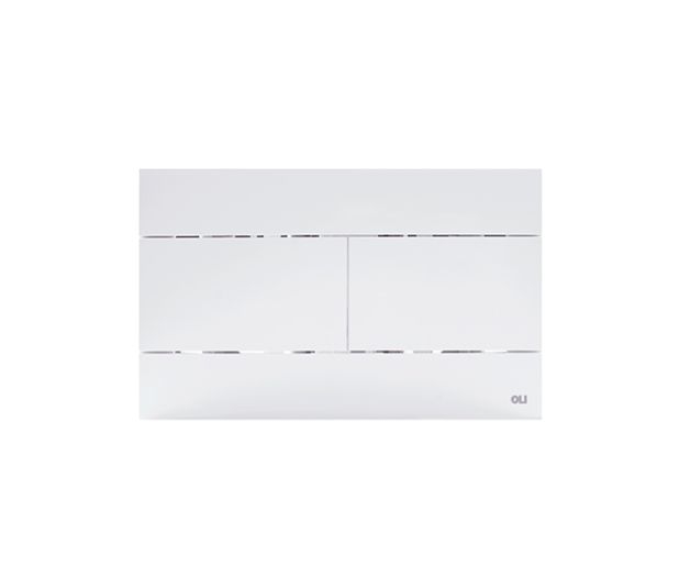 slim blanco brillo Pulsador Oli Slim mecánico blanco brillo - Imagen 1