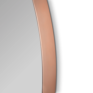 Espejo B-954 redondo perfil aluminio oro rosa cepillado - Imagen 2