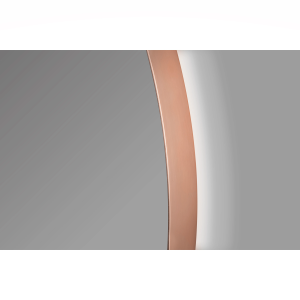Espejo de baño con luz LED circular B-960 Oro rosa cepillado - Imagen 2