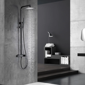 Conjunto ducha monomando SUECIA negro mate / BDC032/NG - Imagen 2