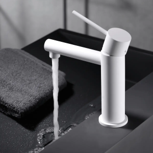 Monomando lavabo MILOS blanco mate / BDYS045-1/BL - Imagen 2
