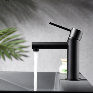 Monomando lavabo MILOS negro mate / BDYS045-1/NG - Imagen 2