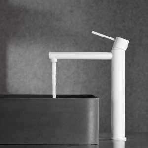 Monomando lavabo alto MILOS blanco mate / BDYS045-3/BL - Imagen 2