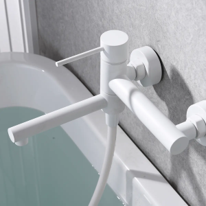 Kit baño/ducha monomando MILOS blanco mate / BDYS045-4/BL - Imagen 2