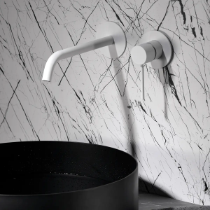 Monomando lavabo empotrado MILOS blanco mate / GLIS045/BL - Imagen 2