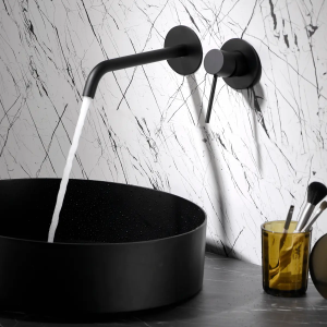 Monomando lavabo empotrado MILOS negro mate / GLIS045/NG - Imagen 2