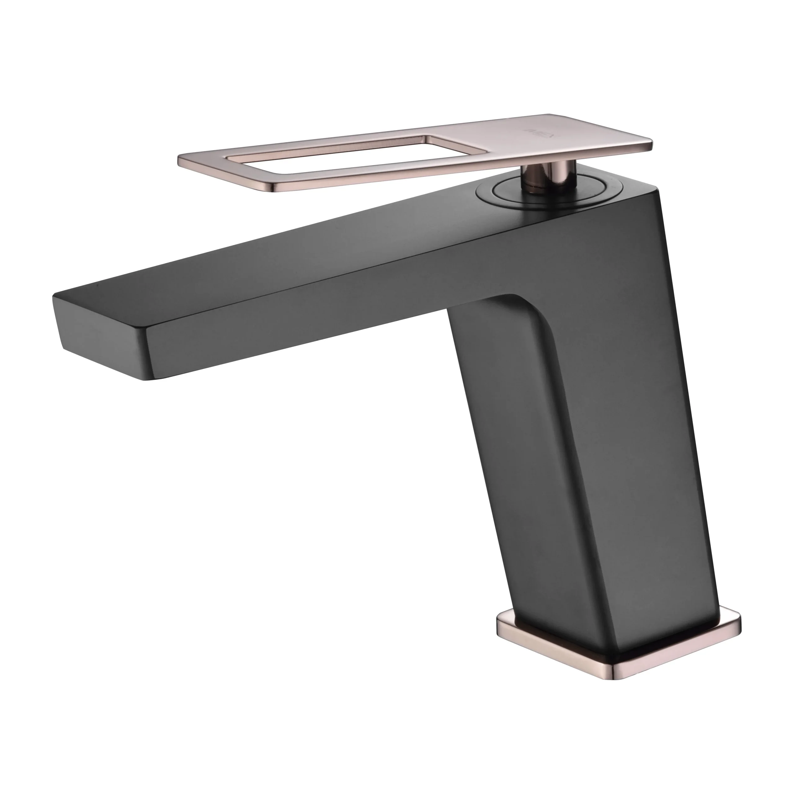 BDC032-1NOR Monomando lavabo SUECIA negro y oro rosa / BDC032-1/NOR