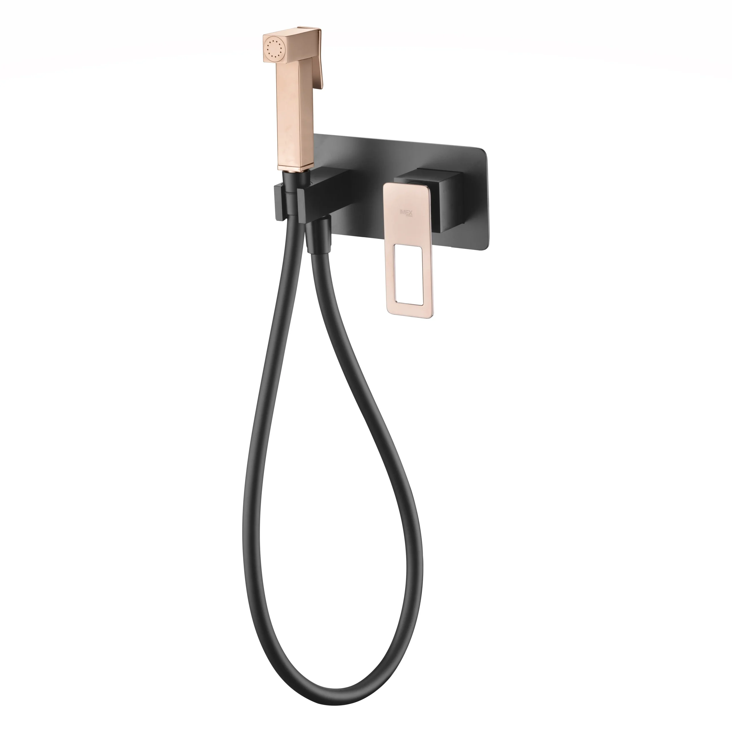 BDC032-5NOR Monomando bide empotrado SUECIA negro y oro rosa / BDC032-5/NOR