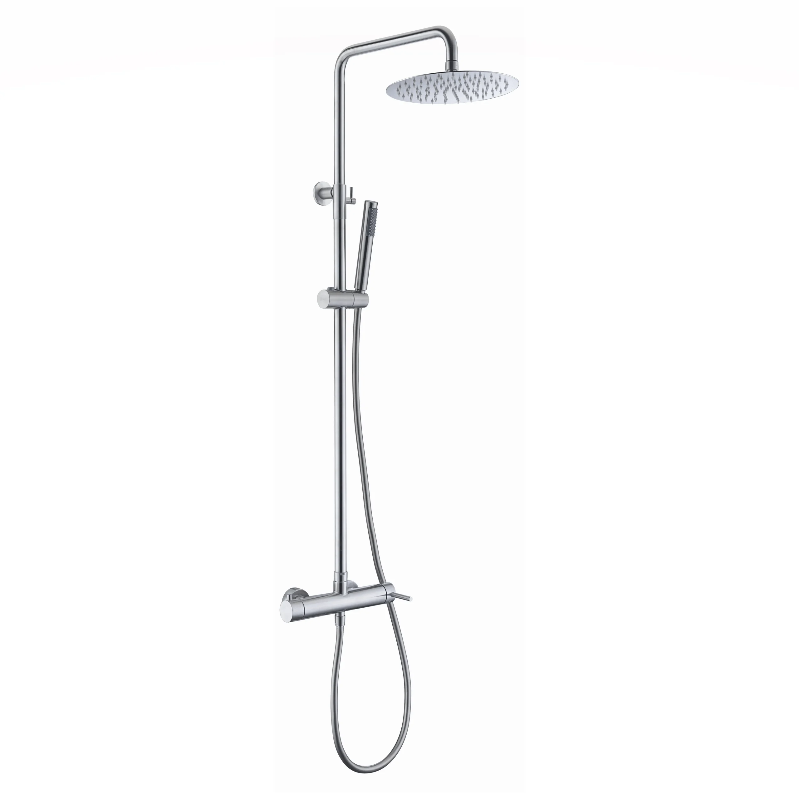 BDK034 Conjunto de ducha monomando MOSCU acero inox. / BDK034