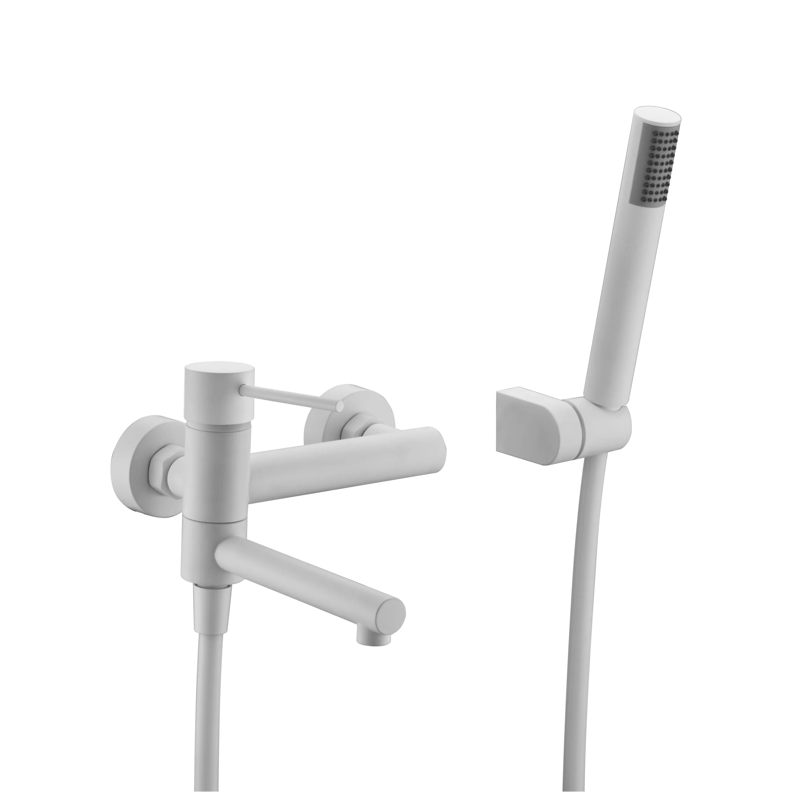 BDYS045-4BL Kit baño/ducha monomando MILOS blanco mate / BDYS045-4/BL