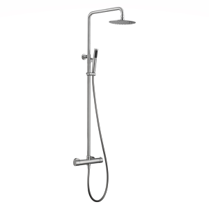 Conjunto de ducha termostático MOSCU acero inox. / BTK017/AC
