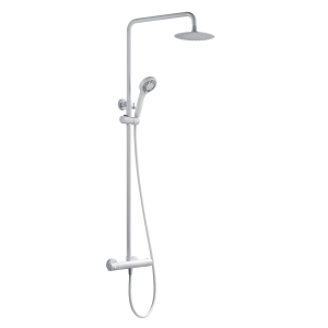 Conjunto   de ducha termostático KENT blanco mate / BTK017/BL
