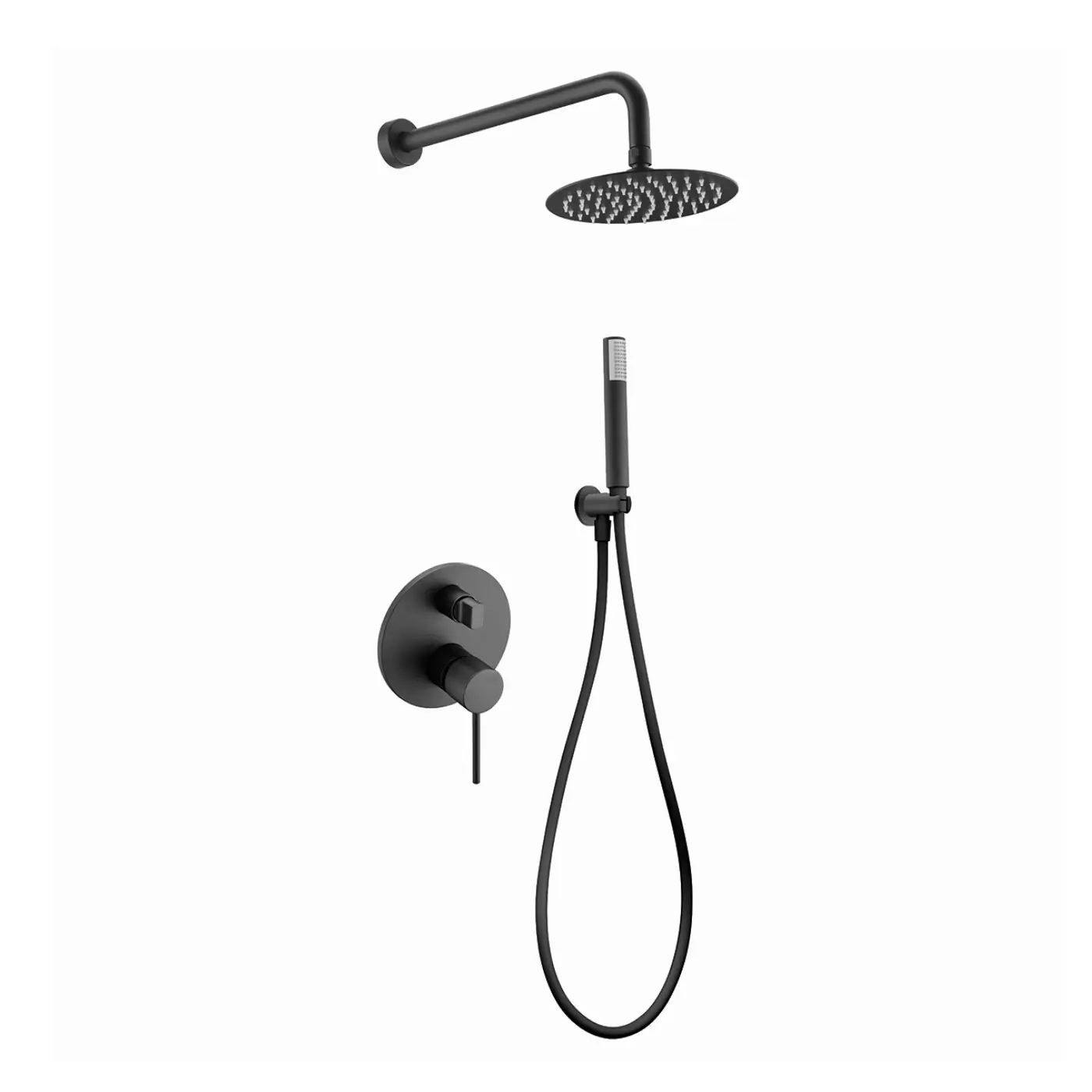 GPMS045-NG Ducha empotrada monomando MILOS negro mate / GPMS045/NG