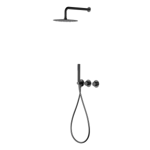 Empotrado   de ducha termostatico ASSEN black gun metal / GTA052/BGM