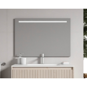 Espejo de baño con luz LED Lineal touch con antivaho