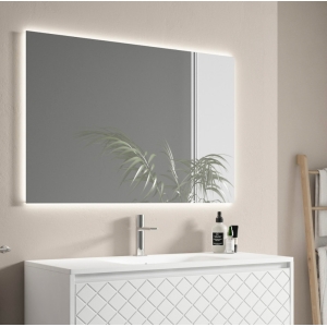 Espejo de baño con luz LED Retro touch con antivaho