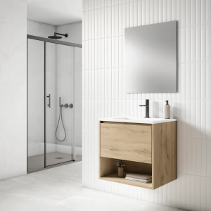 Conjunto completo de mueble de baño con patas de 1c + 1h serie Yera (60, 80, 100 y 120) - Imagen 2