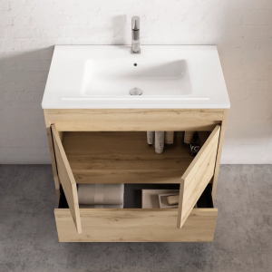 Conjunto completo de mueble de baño con patas de 2p +1c serie Carla (60, 70, 80 y 120) - Imagen 4