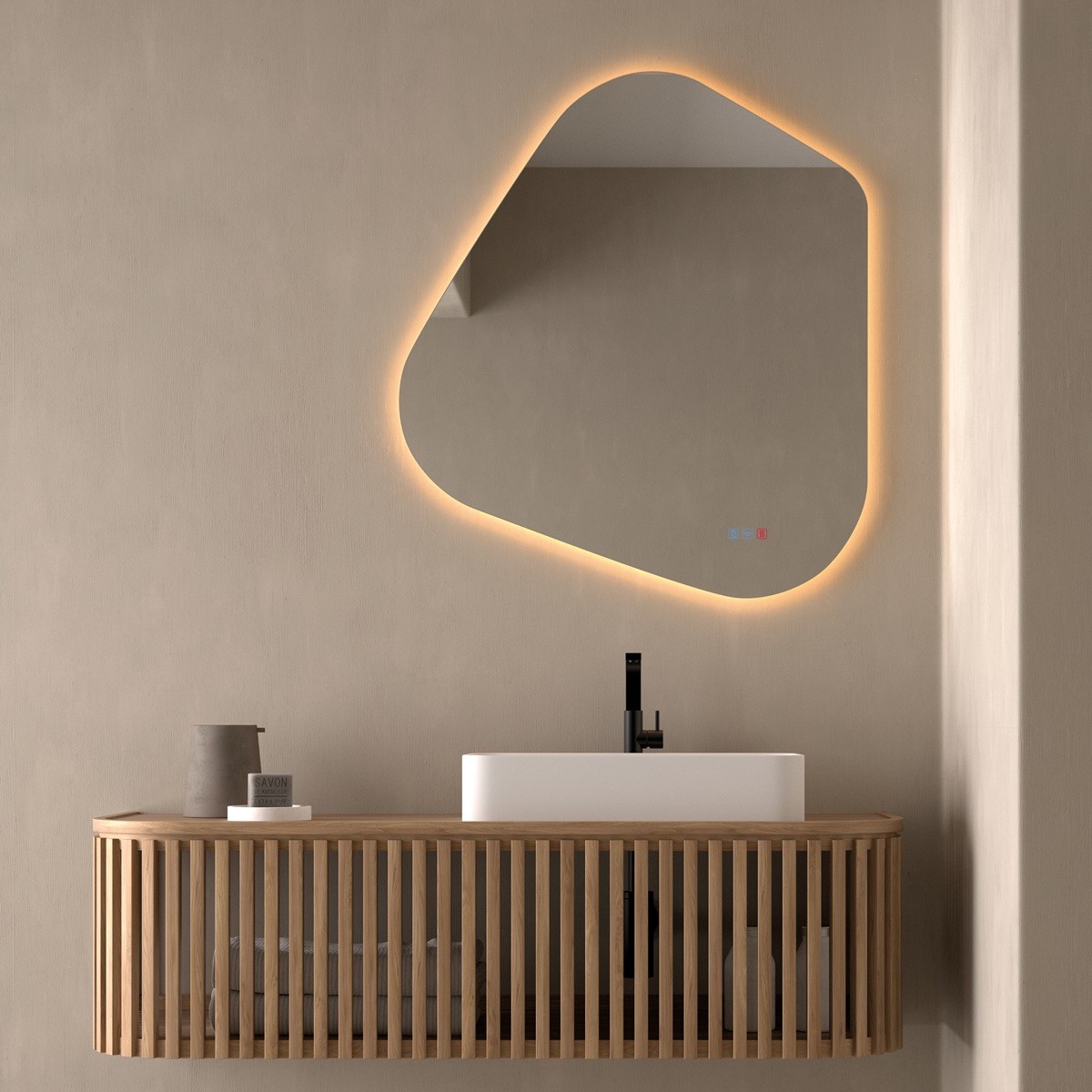 espejo-original-bano-con-luz-integrada Espejo de baño con luz LED Para Baño Altamira de Dyled