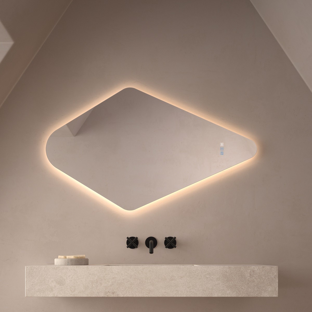 espejo-original-con-luz-led-para-bano (1) Espejo de baño con luz LED Mudéjar de Dyled