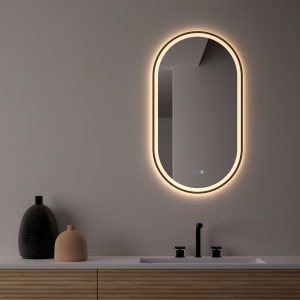 Espejo de baño con luz LED Ovalado triledLED Burdeos de Dyled con antivaho - Imagen 4