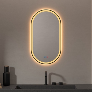 Espejo de baño con luz LED Ovalado triledLED Para Baño Hércules de Dyled con antivaho - Imagen 6