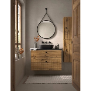 Mueble baño suspendido Blanca de Avila Dos con Opción de Dos o Cuatro Cajones