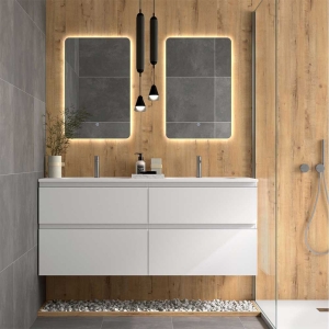 Mueble baño suspendido Carmen 2 Cajones de Avila dos 60-70-80-90-100-120-140 Laterales vistos - Imagen 11