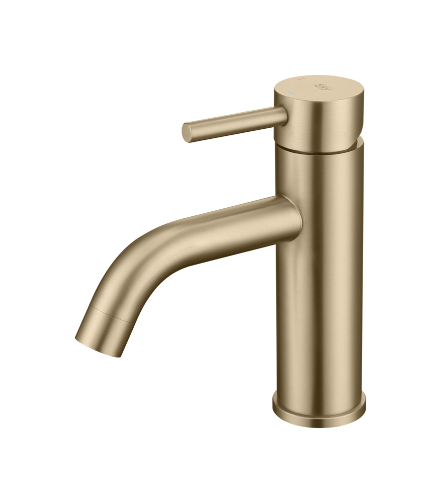 CDR007-1ORO-1.jpg Grifo Monomando de Lavabo ROCK Oro Cepillado - Imagen 1
