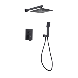 Conjunto de Ducha Empotrado DREAM Negro Mate