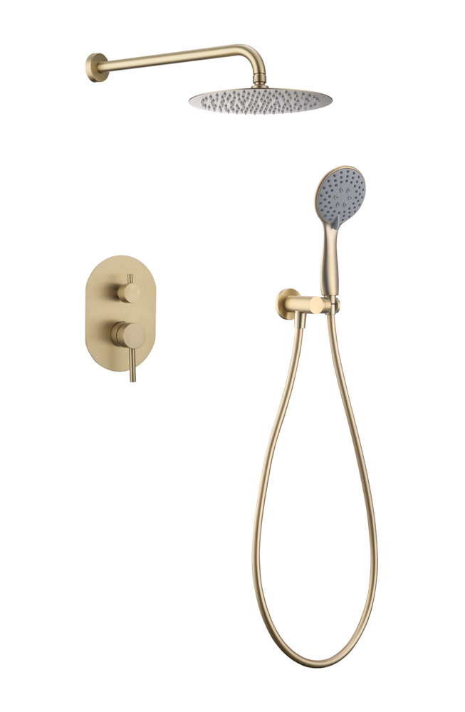 CES003-ORO-HD-1.jpg Conjunto de Ducha Empotrado SOUL Oro Cepillado - Imagen 1