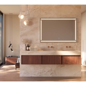 Espejo de baño con luz LED Viena Triled con antivaho de Ledimex