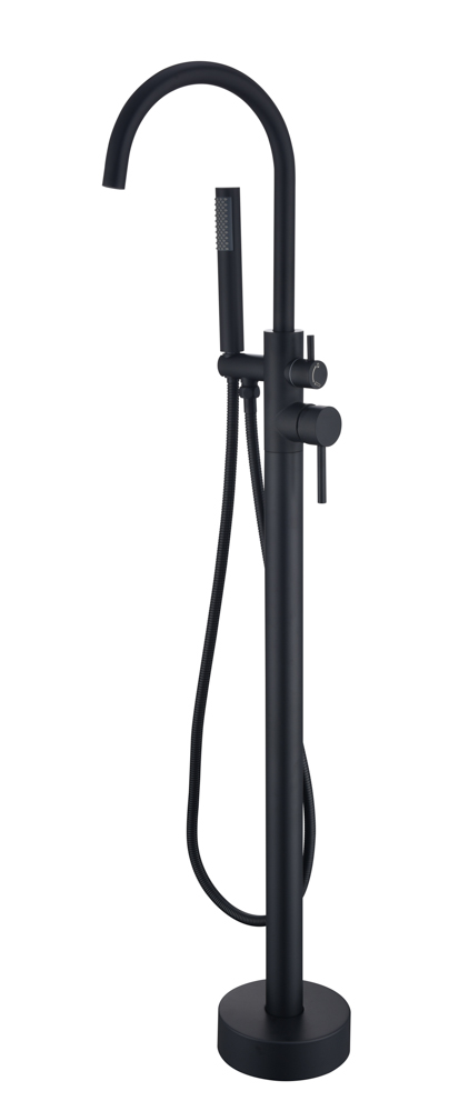 GEA001-NG-1.jpg Grifo de Bañera Exenta ALPHA Negro Mate - Imagen 1