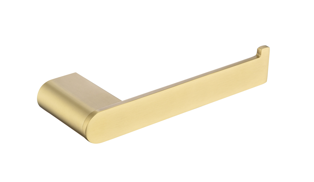 POR001-ORO.jpg Portarollos para Baño Oro Cepillado - Imagen 1