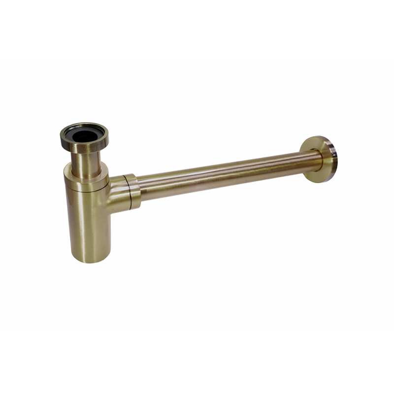 SIF002-BRO-MINIMALISTA-REDONDO-BRONCE800.jpg Sifón Minimalista Redondo para Lavabo Bronce Cepillado - Imagen 1